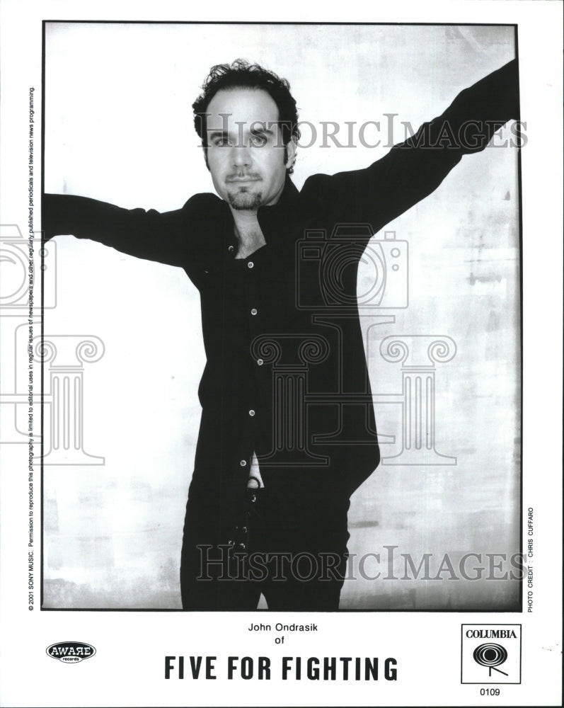 2001 Press Photo John Ondrasik Five for Fighting - Historic Images