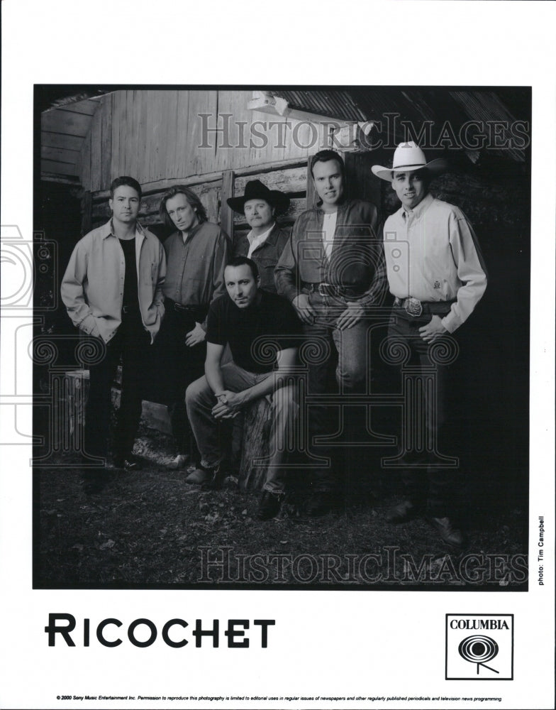 2000 Press Photo Ricochet Country Music Band Columbia Records - RSM13945 - Historic Images