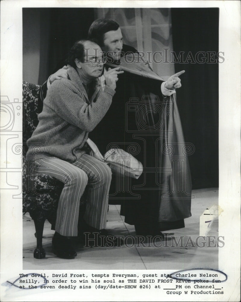 1972 David Frost Charles Nelson Reilly The David Frost Revue - Historic Images