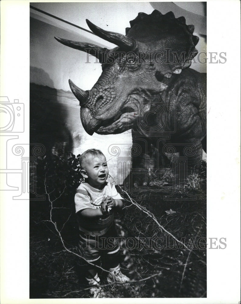 1988 Press Photo child dinosaur - RSM14173 - Historic Images