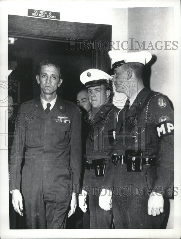 1958 Press Photo Master Sgt. Roy Rhodes trial selling secrets Russia duty Moscow - Historic Images