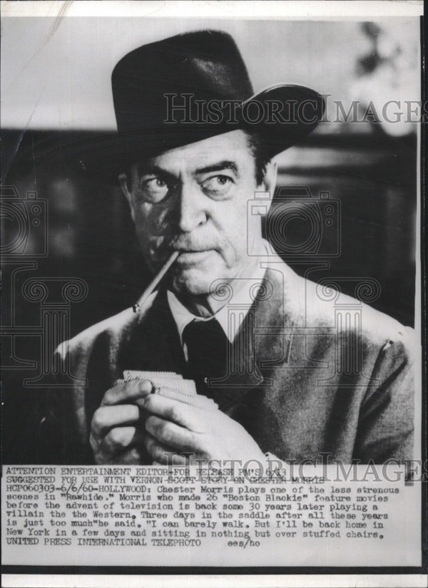 1960 Actor Chester Morris Star Of 