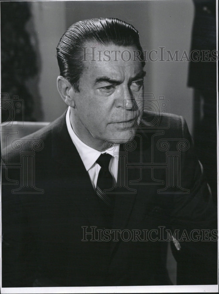 1967 Press Photo Actor Chester Morris In &quot;Coronet Blue - A Time To Be Born&quot; - Historic Images