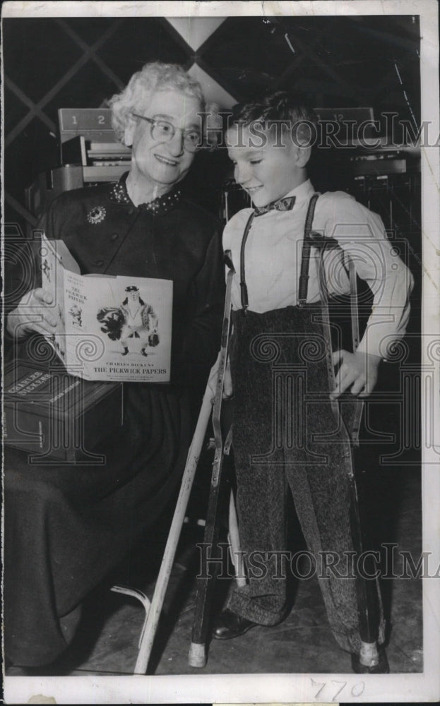 1956 Press Photo Mrs. Mable Gertrude Morris widow The $64,000 Question Georgie - Historic Images