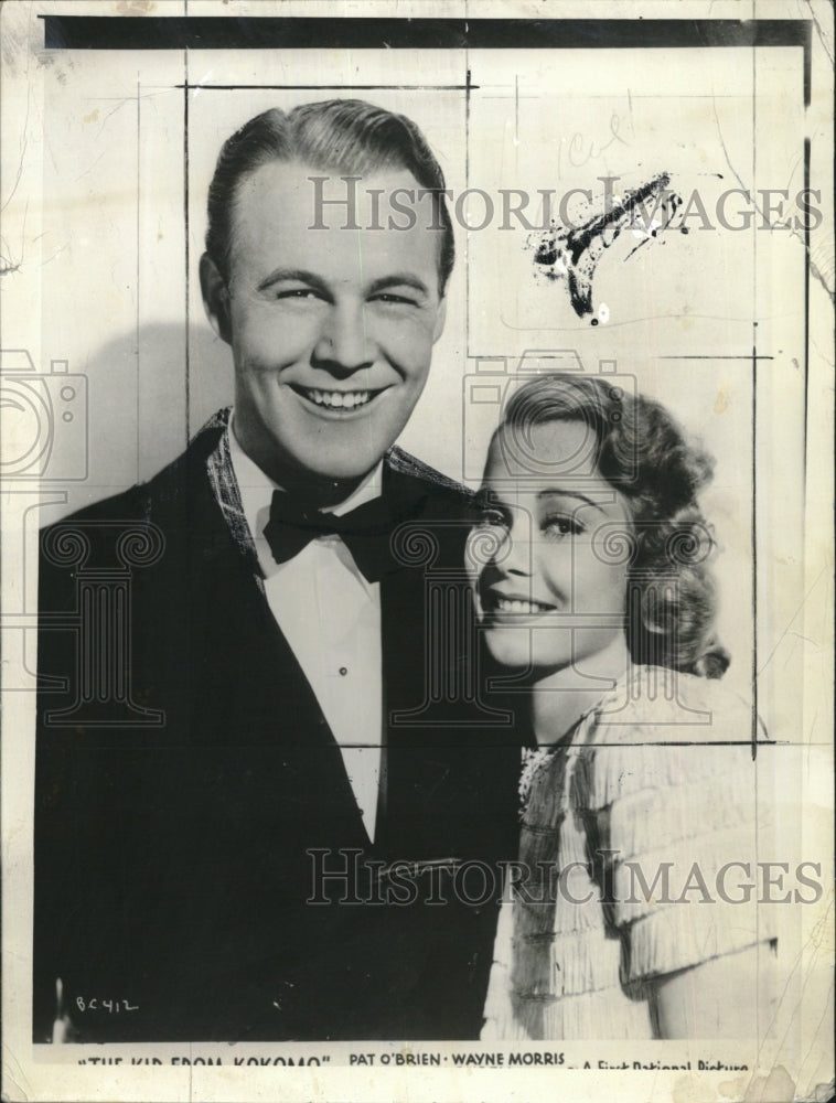 1939 Press Photo The Kid From Kokomo Pat O'Brien Wayne Morris - Historic Images