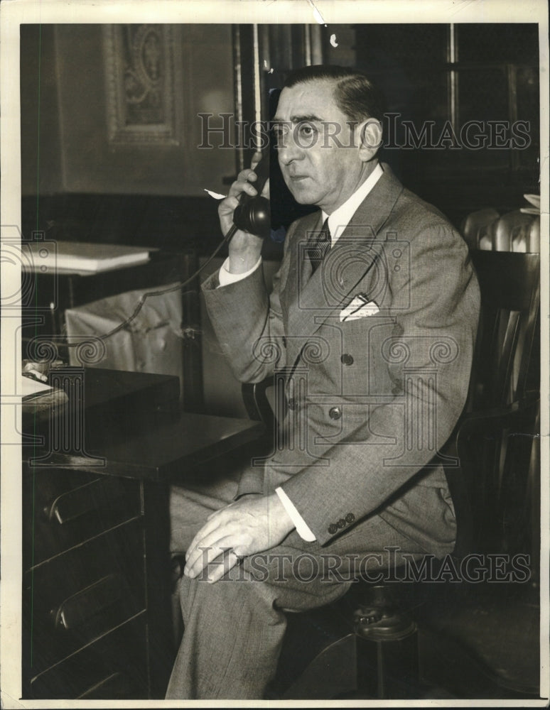 1935 Press Photo Victor J. Morris theatre official manager Loew&#39;s Orpheum - Historic Images