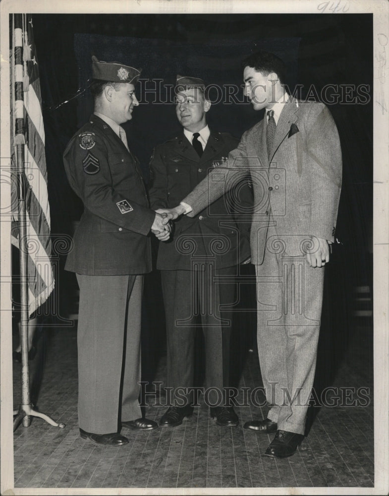 1948 Press Photo Peter J. Morrissel James Doncaster George Luciano - Historic Images