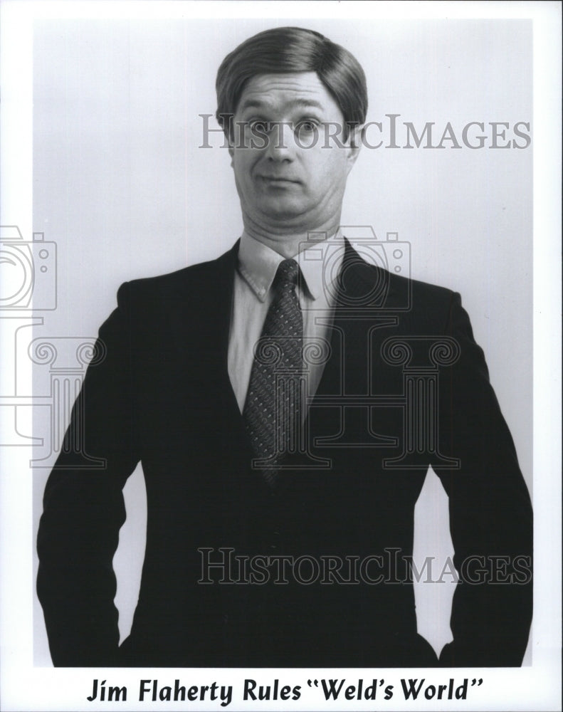 Press Photo Jim Flaherty Rules Weld's World - Historic Images