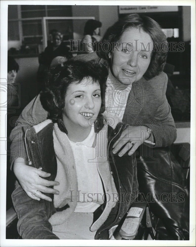 Press Photo Nancy O'Quinn hospital proton beam treatment Mass. General - Historic Images