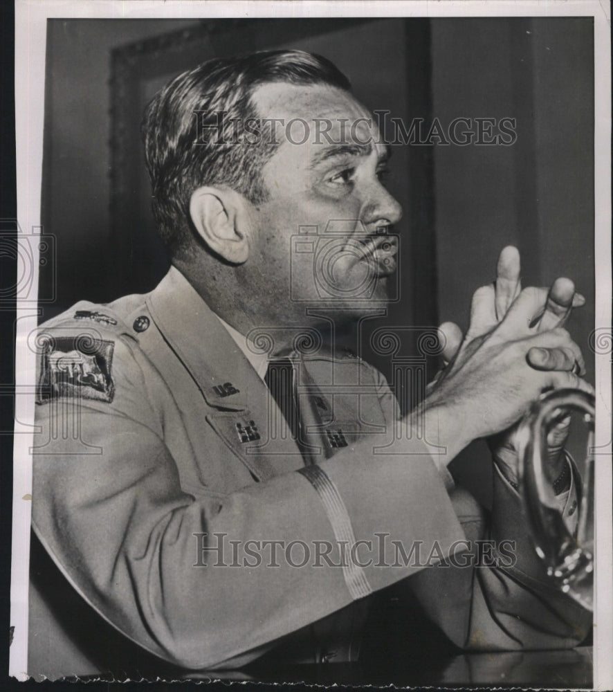 1953 Press Photo Col. Charles Tench Senate Commerce Subcommittee Waterfront - Historic Images