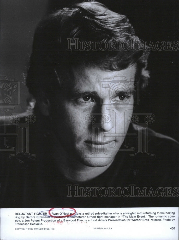 1979 Press Photo Ryan O'Neal The Main Event - Historic Images