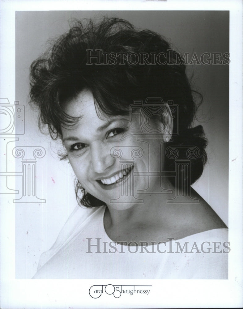 Press Photo Carol O'Shaughnessy singer - RSM15087 - Historic Images
