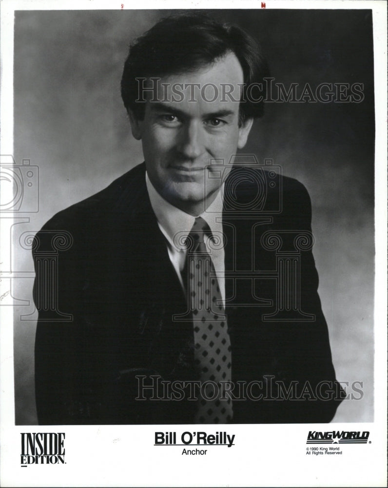 1991 Press Photo Bill O&#39;Reilly anchor Inside Edition - RSM15127 - Historic Images