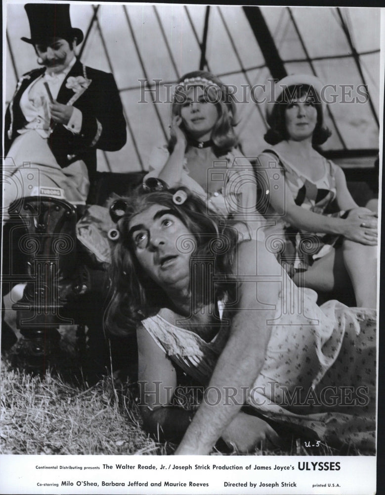 1967 Press Photo Ulysses Milo O'Shea Barbara Jefford Maurice Roeves Anna Manahan - Historic Images