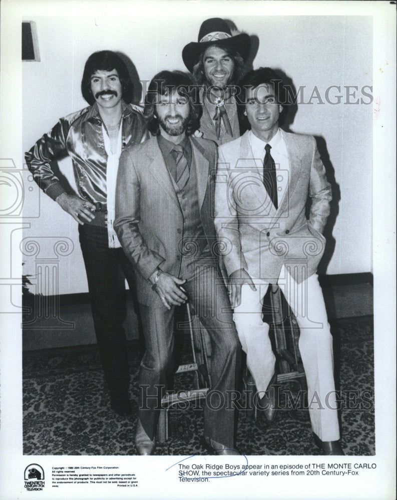 Press Photo The Oak Ridge Boys episode Monte Carlo Show Fox Television - Historic Images