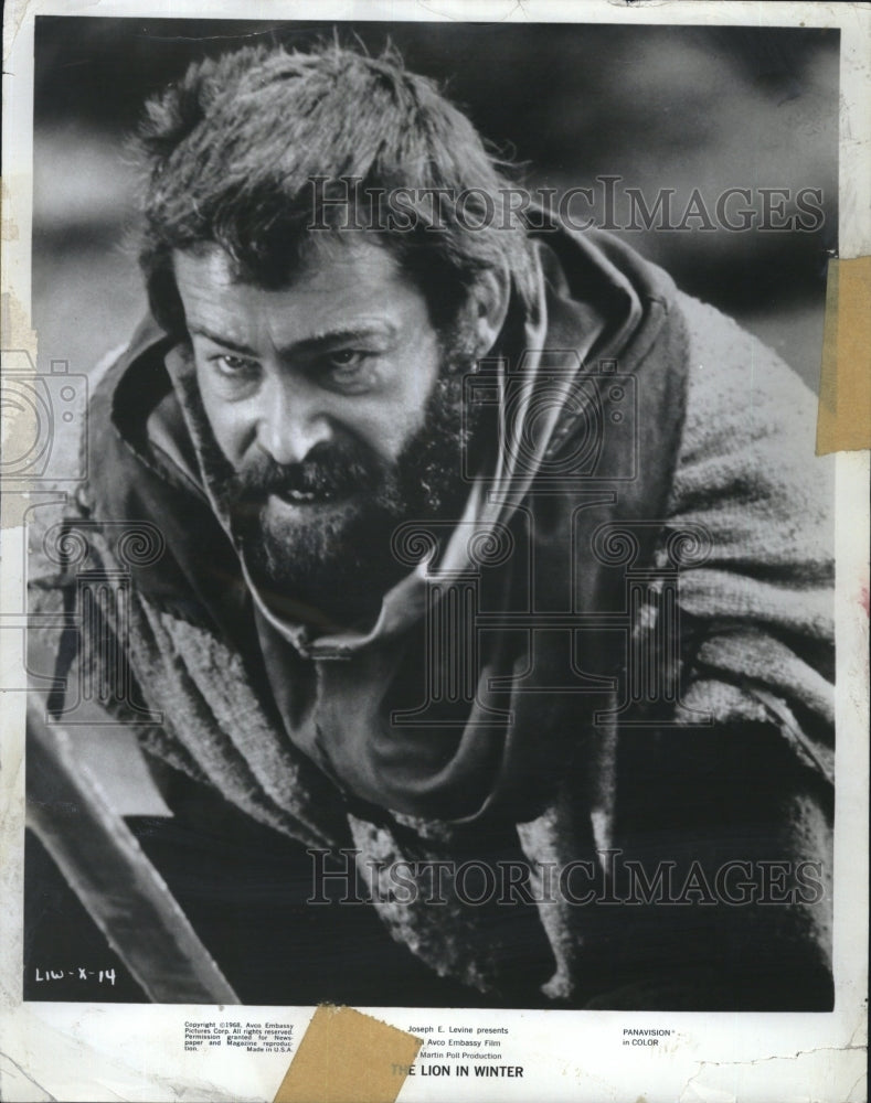 1968 Press Photo Peter O&#39;Toole The Lion in Winter - RSM15283 - Historic Images