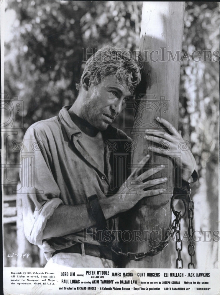 1965 Press Photo Peter O&#39;Toole Lord Jim - Historic Images