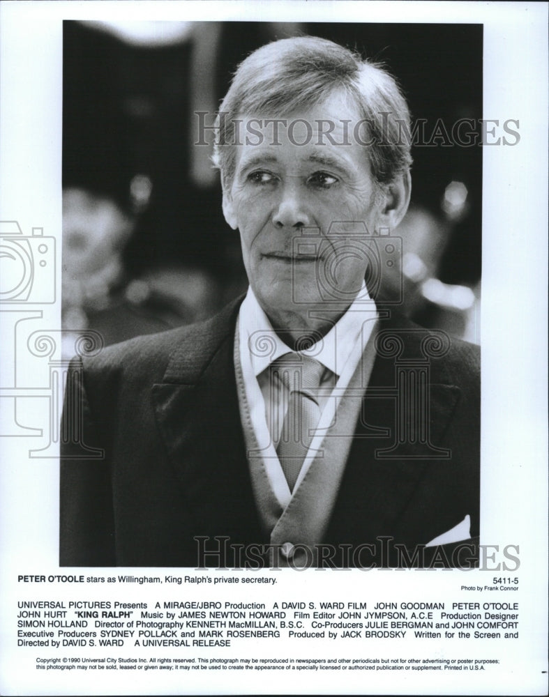 1990 Press Photo Peter O&#39;Toole King Ralph - RSM15293 - Historic Images