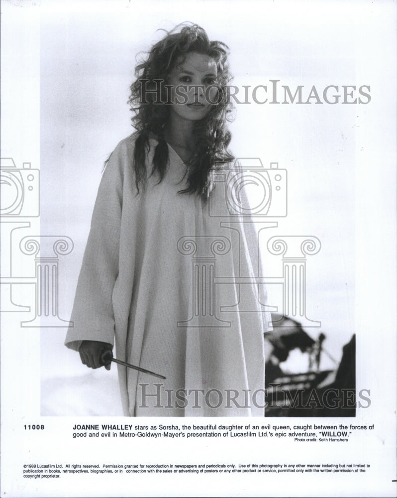 1992 Press Photo Joanne Whalley Willow - RSM15543 - Historic Images