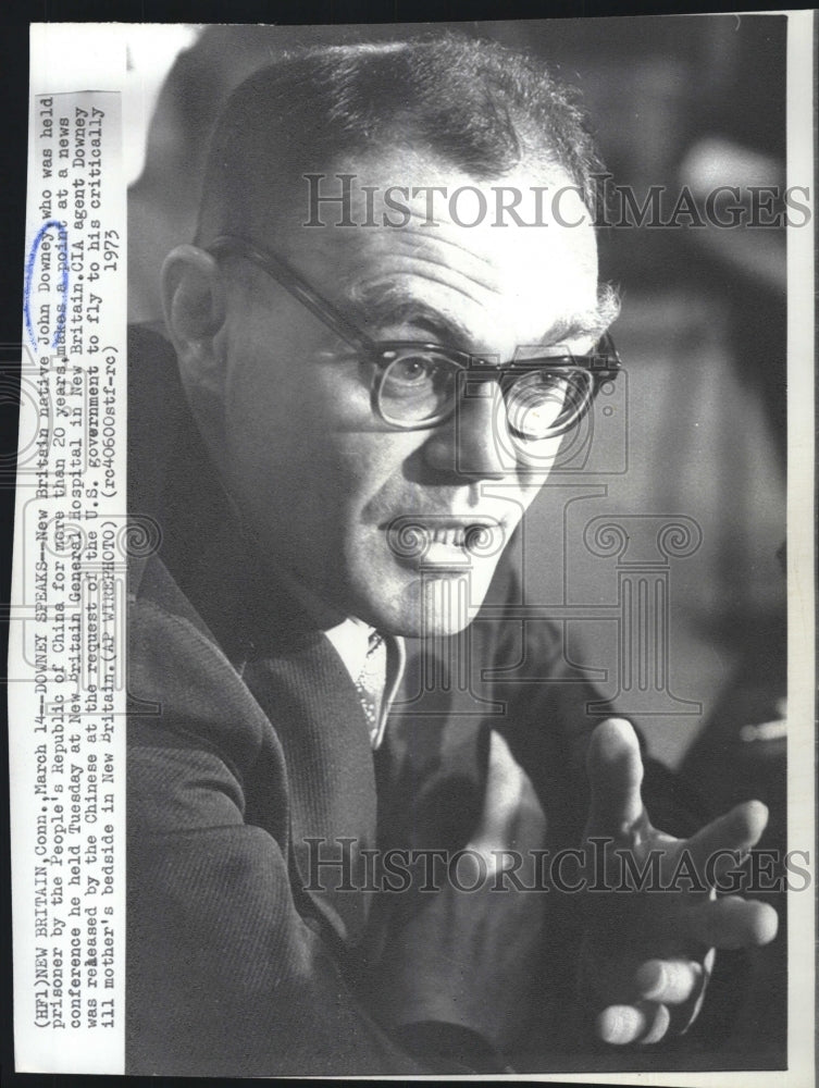 1973 Press Photo John Downey, former CIA agent - RSM15893 - Historic Images