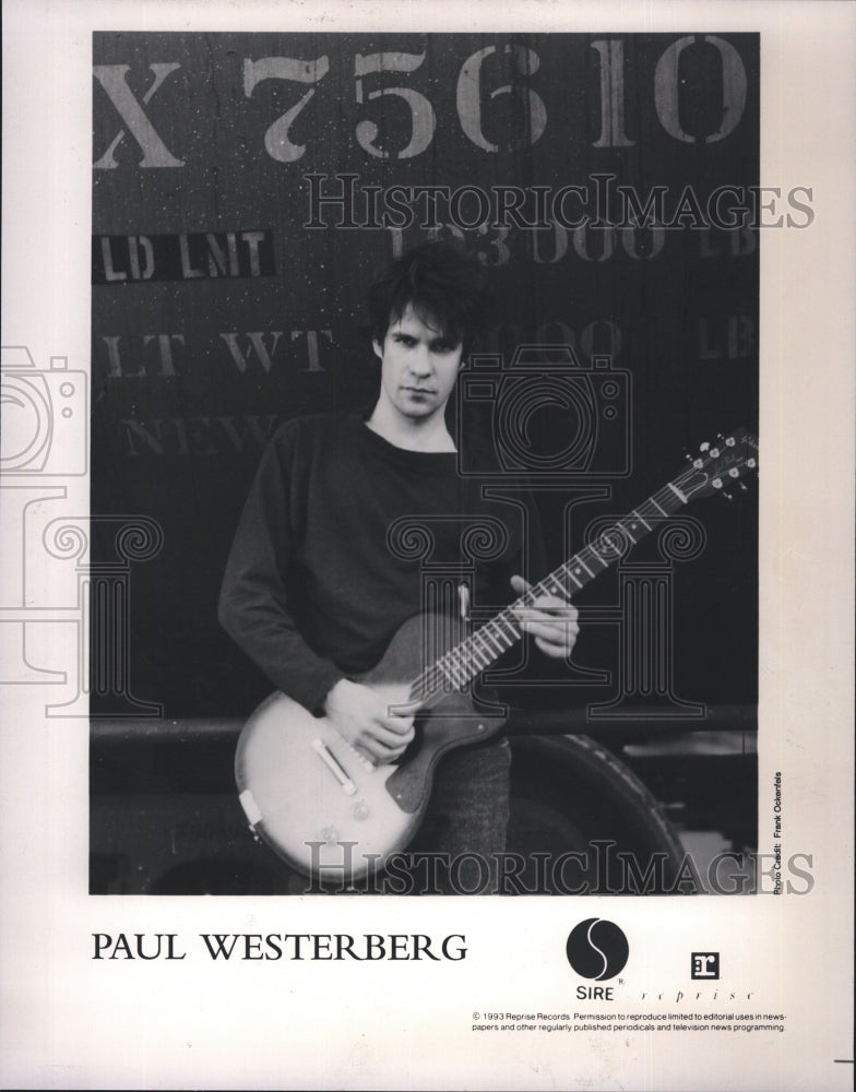 1993 Press Photo Musician Paul Westerberg on Sire Records - RSM15943 - Historic Images