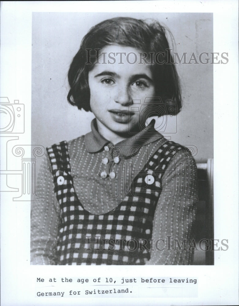 1988 Press Photo Dr Ruth Westheimer at age 10 - RSM15969 - Historic Images