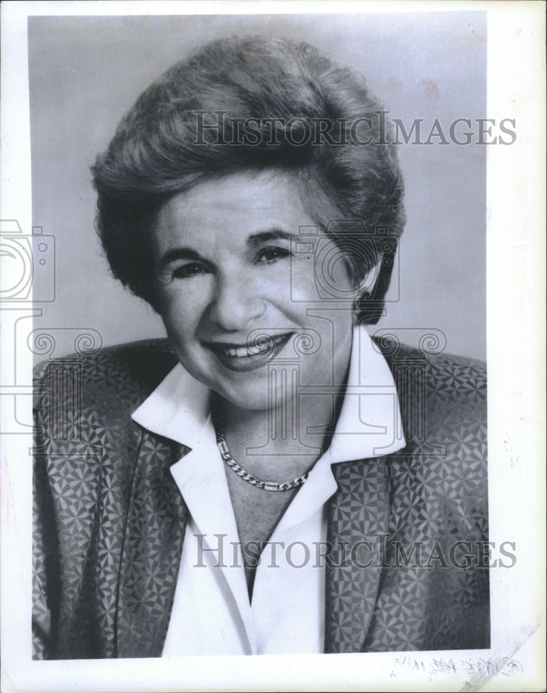 1985 Press Photo Dr. Ruth Westheimer Of ABC Television - Historic Images