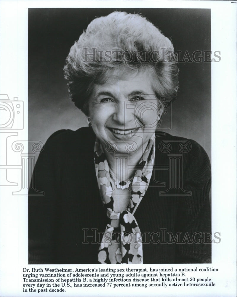 1993 Dr. Ruth Westheimer America's Leading Sex Therapist ABC TV - Historic Images