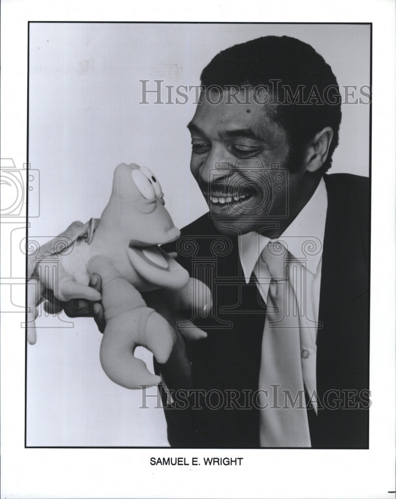 Press Photo Singer Samuel E. Wright, voice of Sebastion - RSM16023 - Historic Images