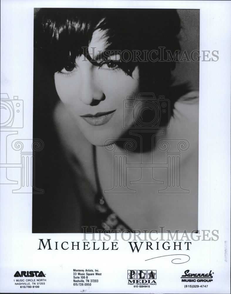 Press Photo Singer, Michelle Wright for Savannah Music Group - Historic Images