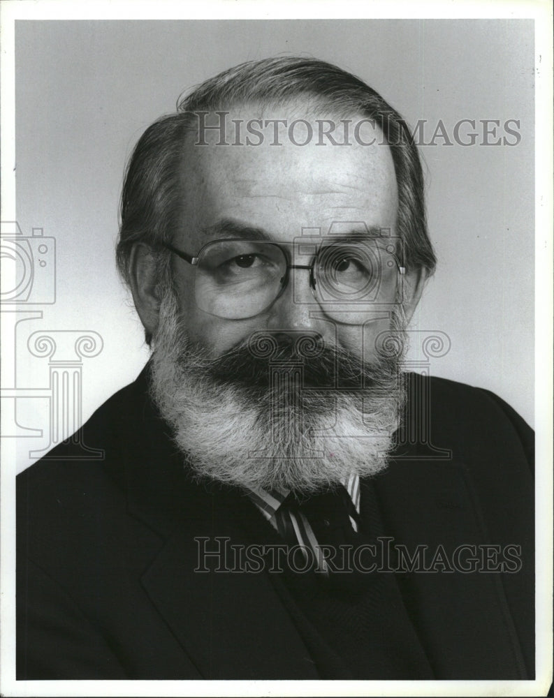 1986 Press Photo Van Gordon Sauter, President of CBS News - RSM16147 - Historic Images