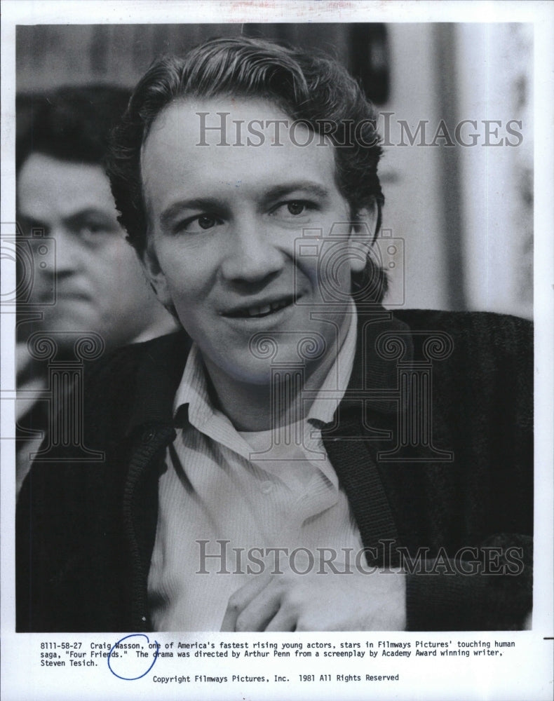 1981 Press Photo Actor Craig Wasson stars in "Four Friends" - RSM16371 - Historic Images