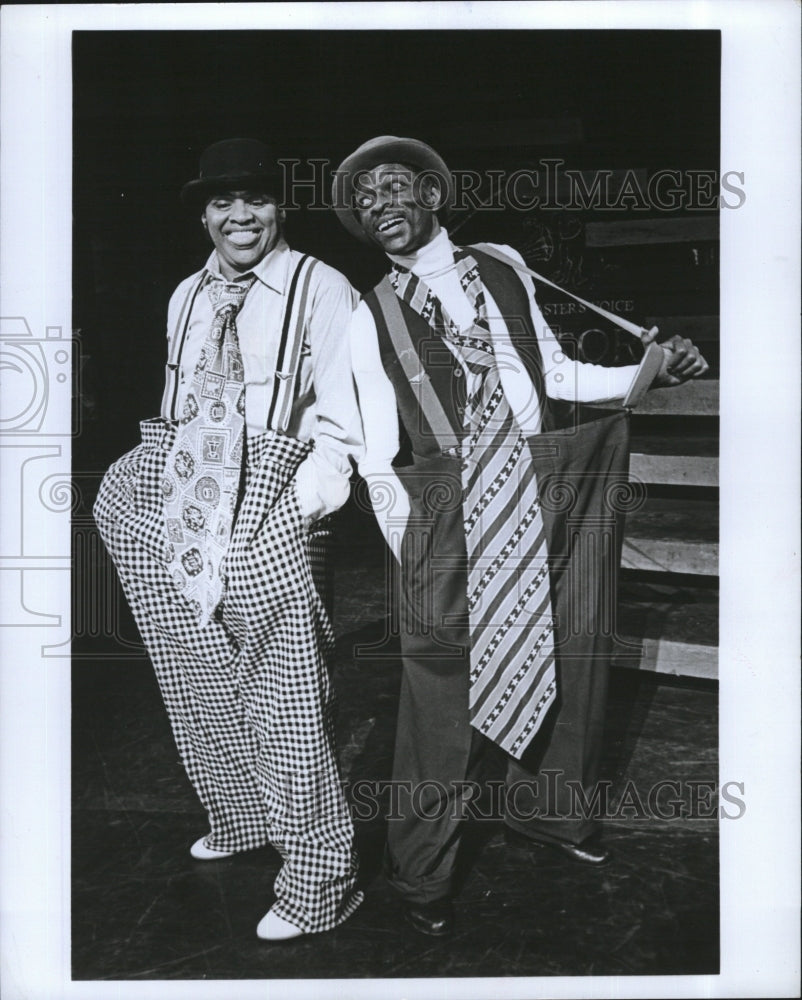 1978 Press Photo Jay Flash Riley and Vernon Washington in&quot;Bubbling Brown Sugar&quot; - Historic Images