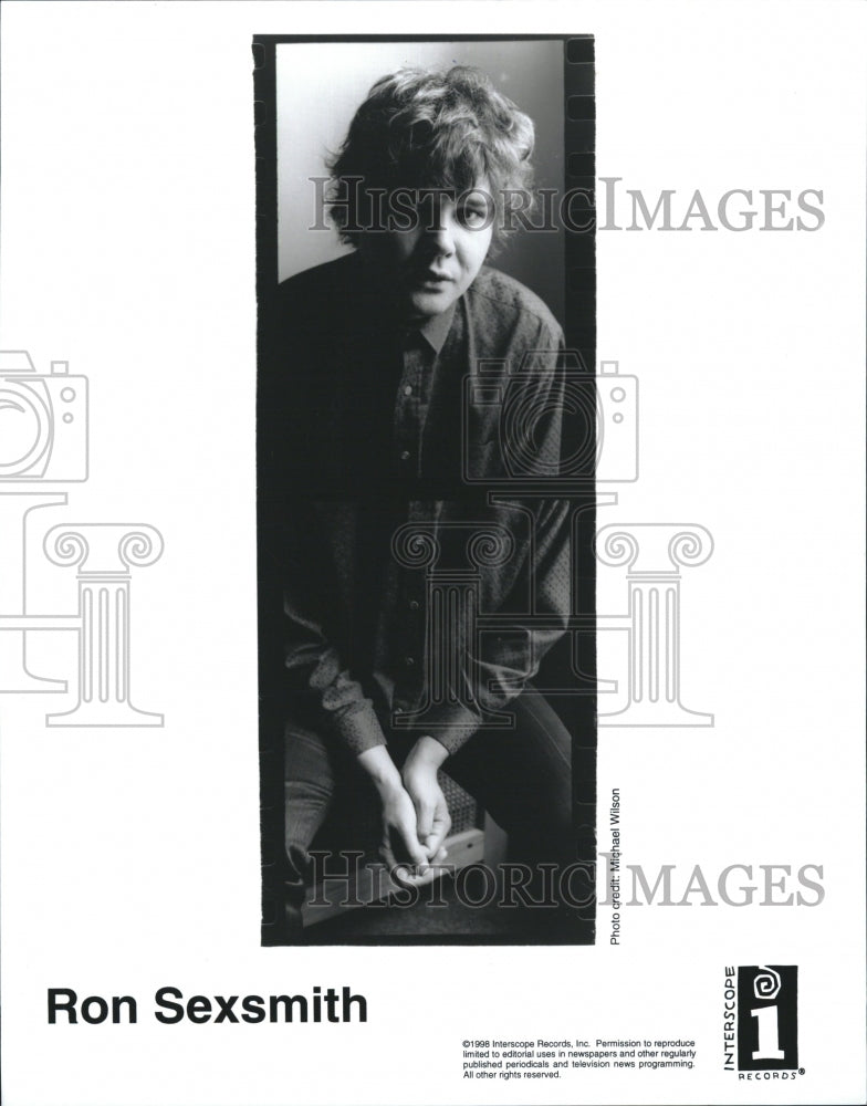 1998 Press Photo Ron Sexsmith Canadian Pop Folk Singer Songwriter Musician - Historic Images