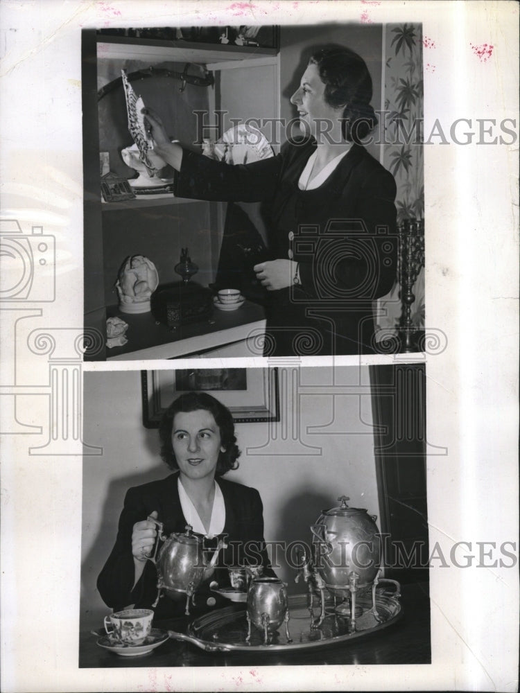 1943 Press Photo Anne Seymour, Character Actress at her Farmhouse in Connecticut - Historic Images