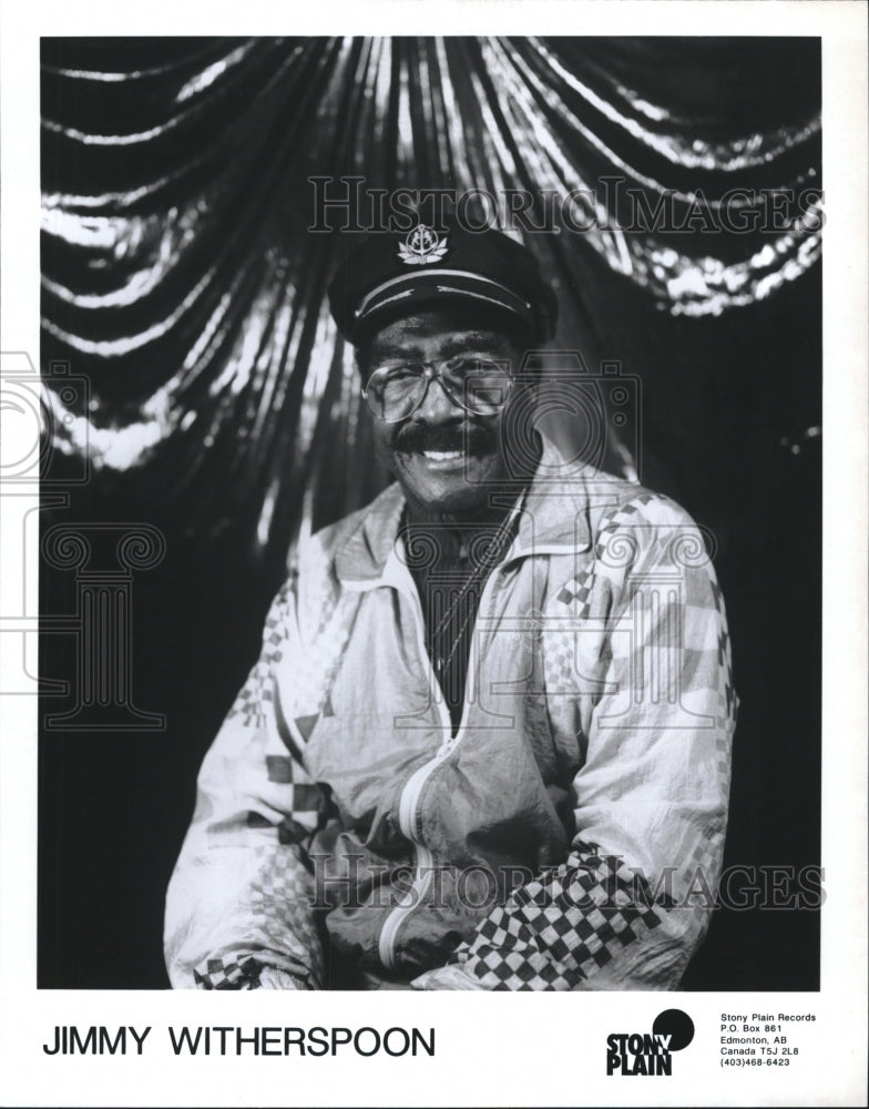 Press Photo Jimmy Witherspoon, American jump blues singer. - RSM16729 - Historic Images