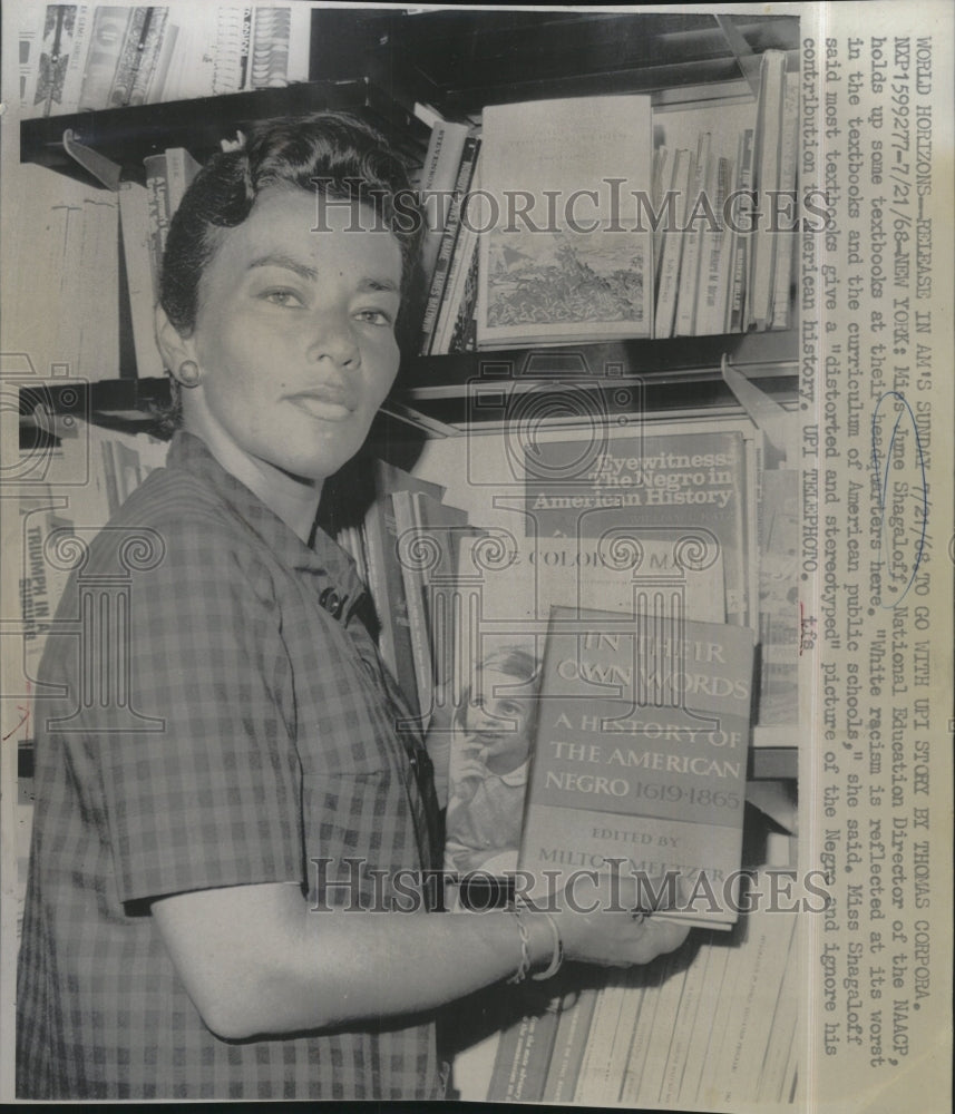 1968 June Shagaloff, National Education Director of NAACP.-Historic Images