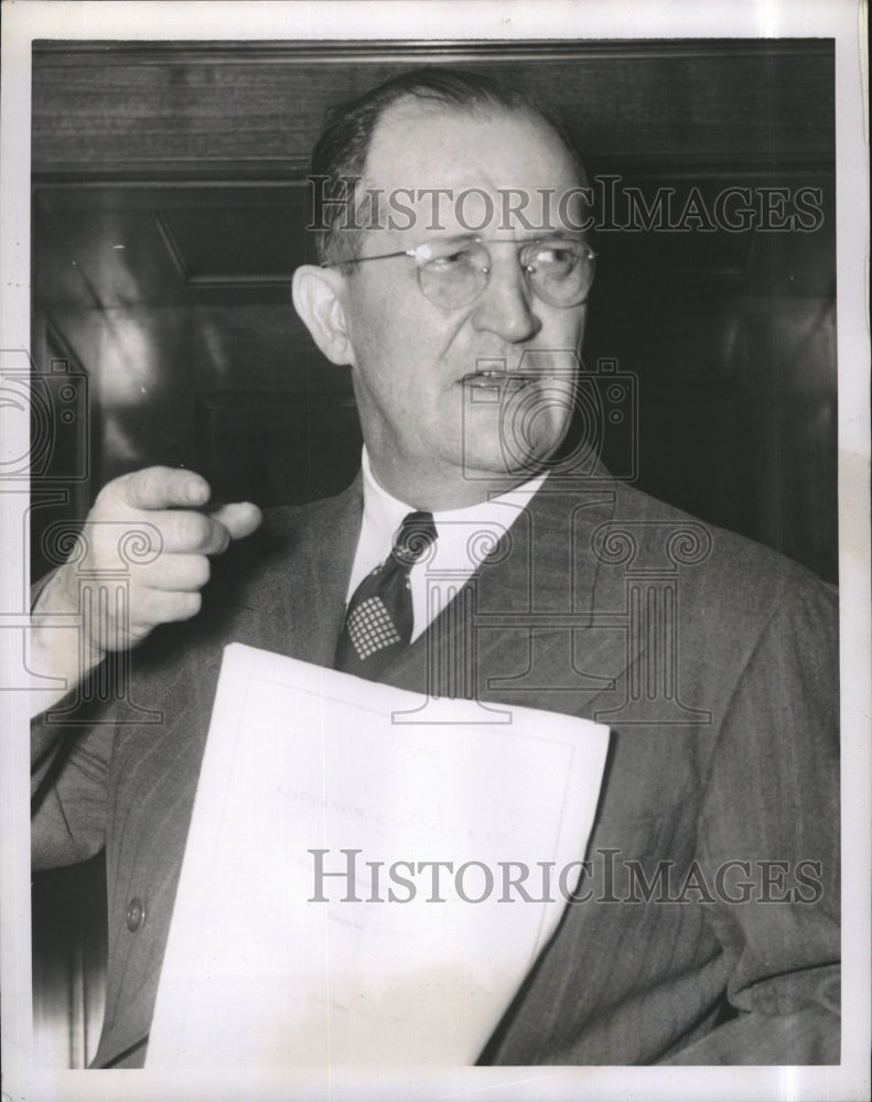 1949 Representative Paul W. Shafer of Michigan. - Historic Images