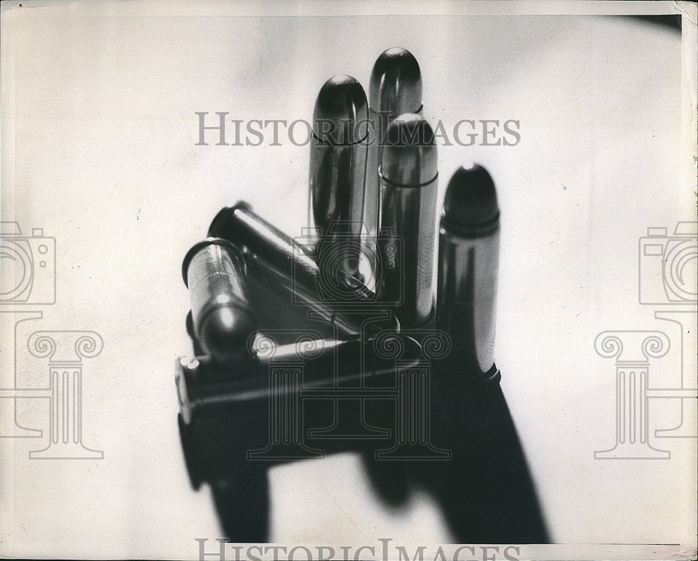 1969 Press Photo showing bullets photographed by Fred Victorin - RSM17225 - Historic Images