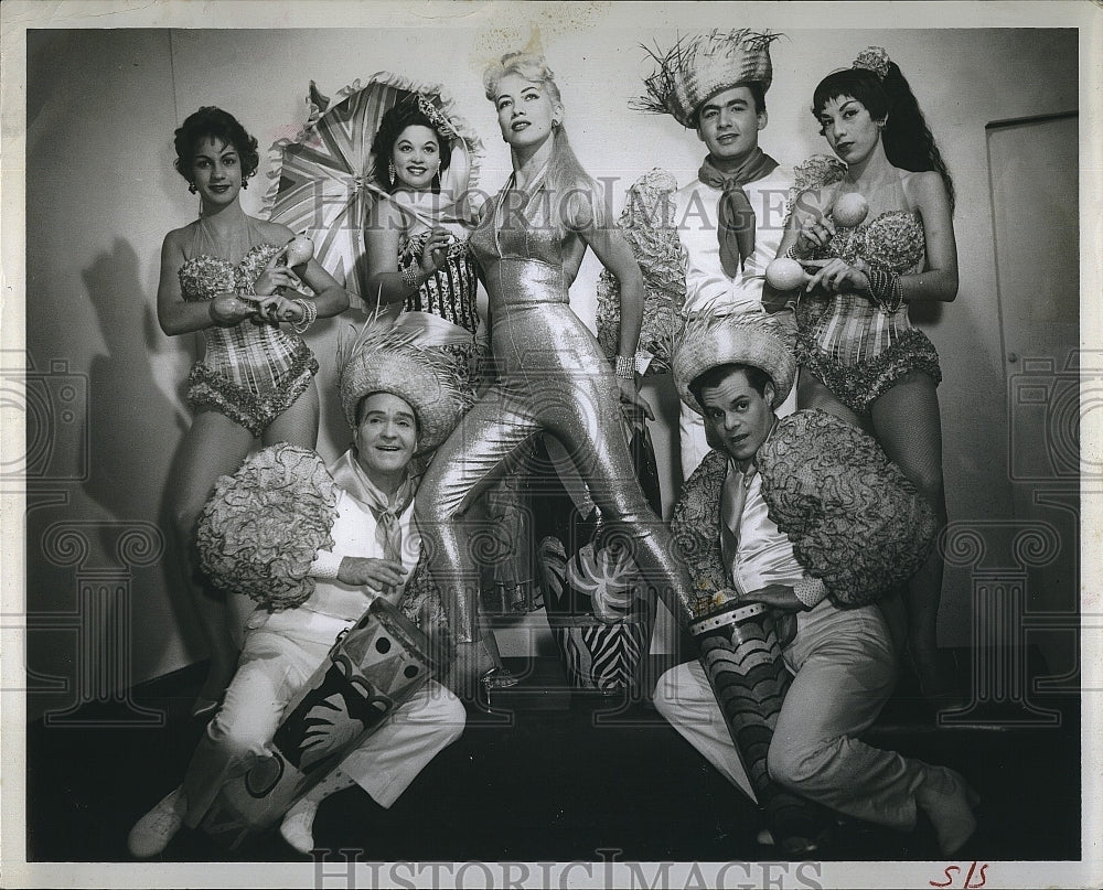 1958 Press Photo Christian Lamont in Latinorama - RSM17329 - Historic Images