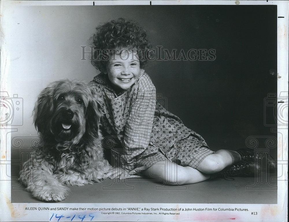 1982 Press Photo Actress Aileen Quonn starring in &quot;Annie&quot; - RSM17483 - Historic Images