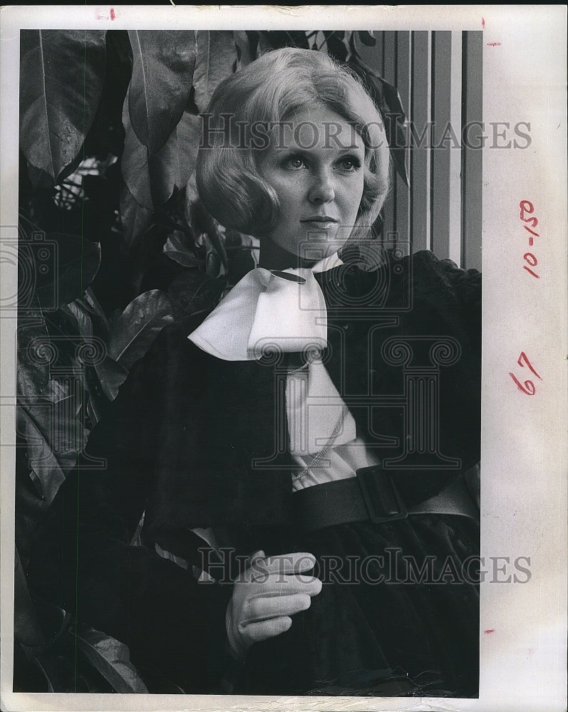 1968 Press Photo Mohair dress fashions on a model - RSM18099 - Historic Images