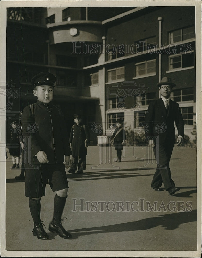 1945 Press Photo Japan&#39;s Crown Prince Akahito at the Peer&#39;s school - Historic Images