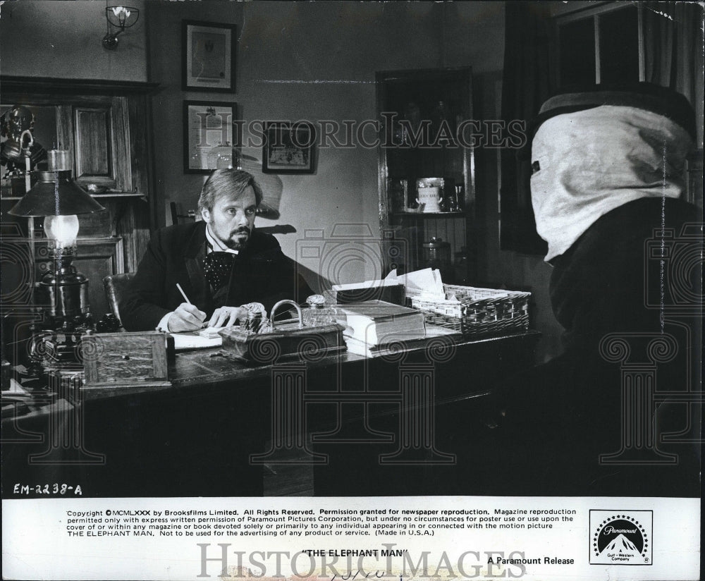 1980 Press Photo Anthony Hopkins &quot;The Elephant Man&quot; - Historic Images