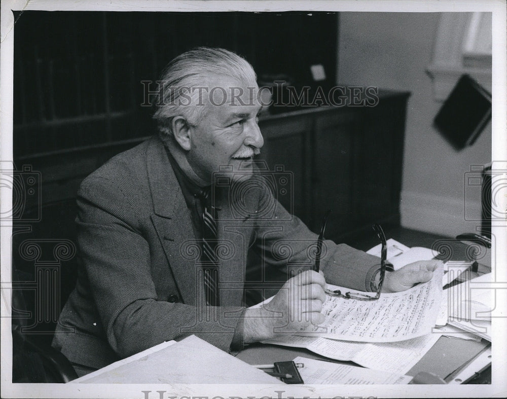 1957 Press Photo Arthur Fiedler, Conductor - Historic Images