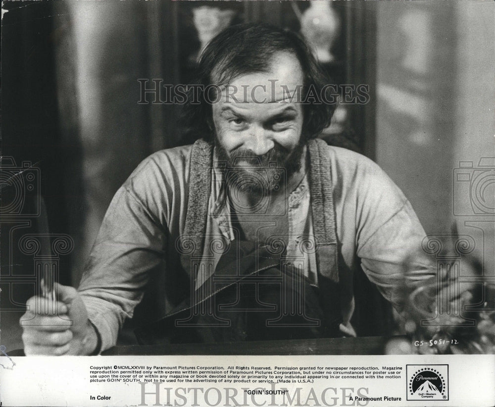 1978 Press Photo Jack Nicholson in "Goin' South" - Historic Images
