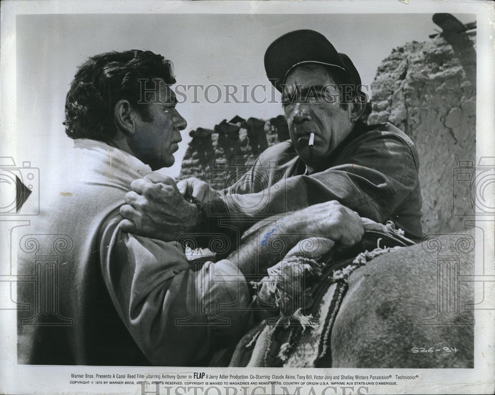 1970 Press Photo Actor Anthony Quinn in "Flap" - Historic Images