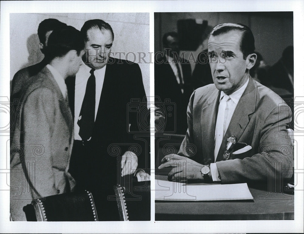1994 Press Photo TV Program "When America Trembled Murrow/McCarthy" Roy Cohn - Historic Images