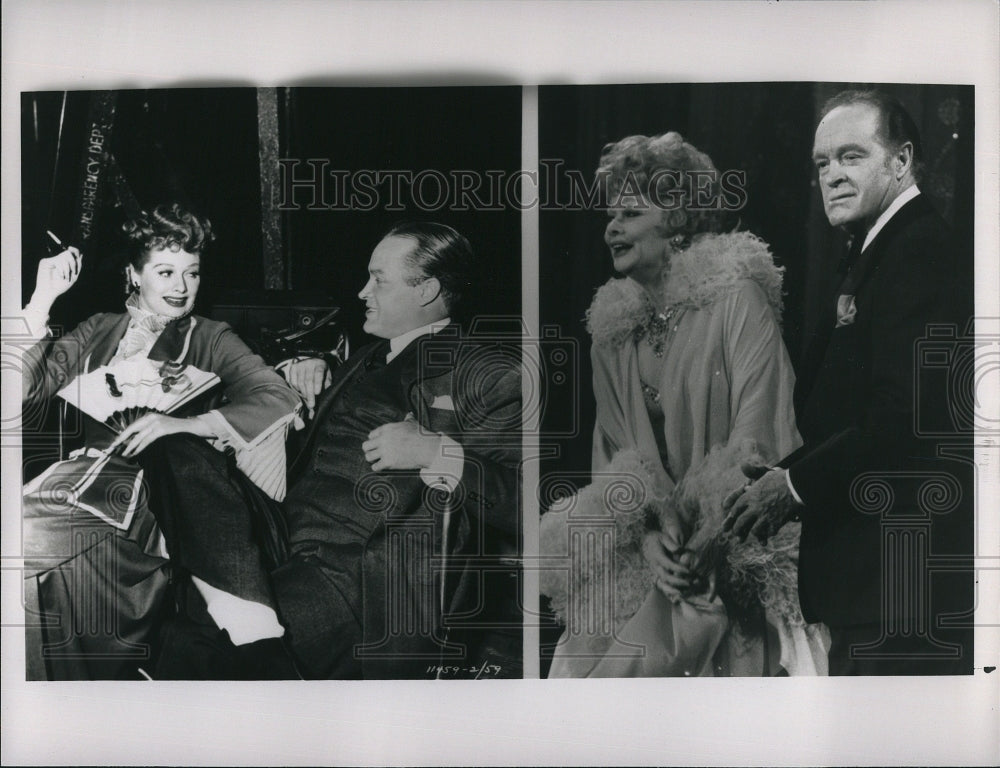 1989 Press Photo Bob Hope plays tribute to Lucille Ball - Historic Images