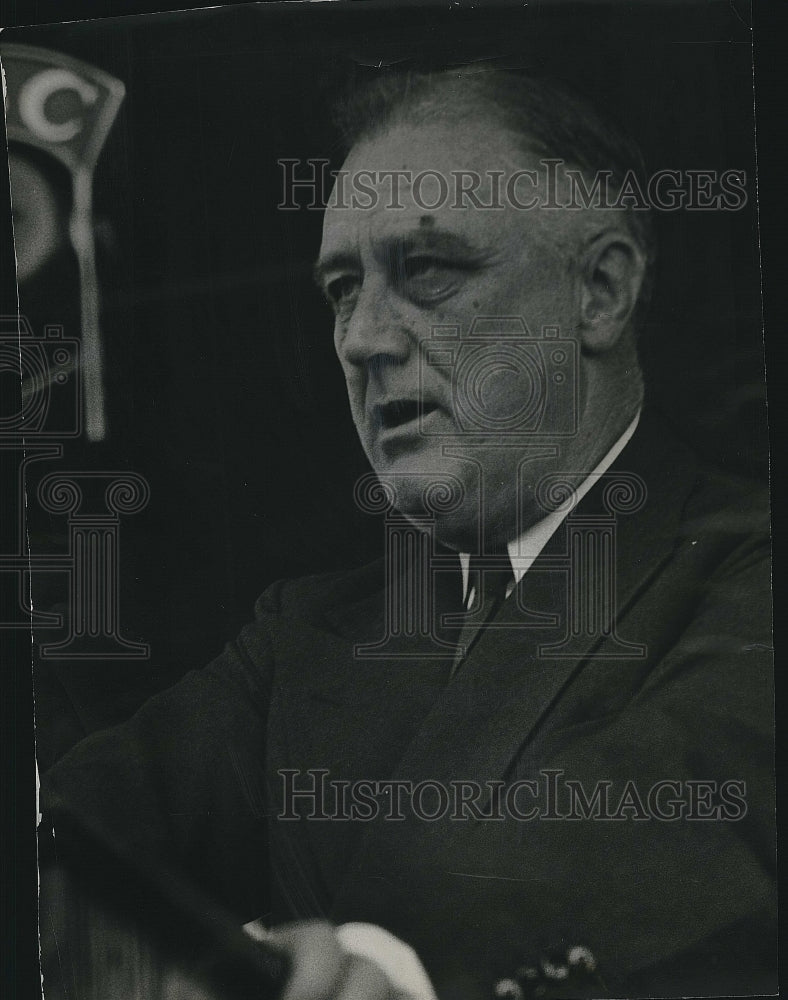 1937 Press Photo President Franklin D. Roosevent United States Politician - Historic Images